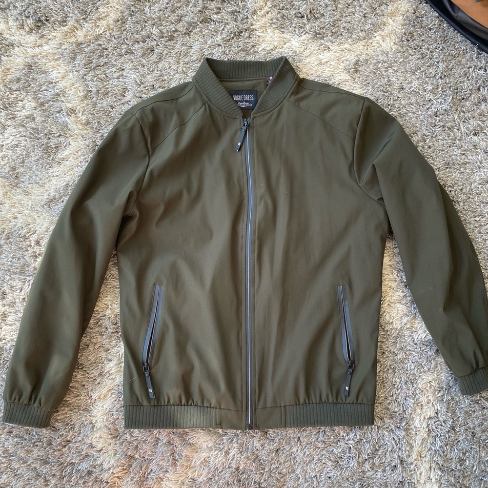 Vogue Dress Army Green Casual Jacket